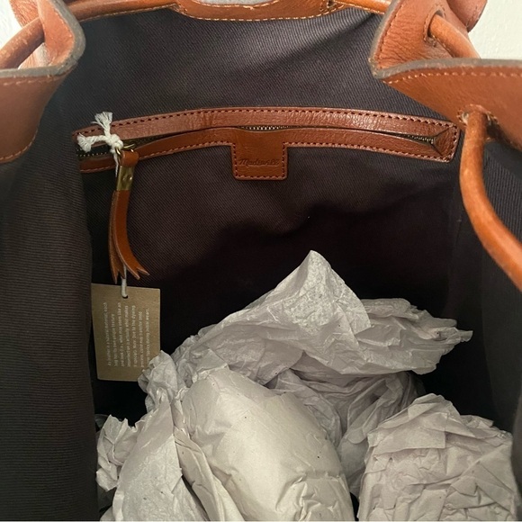 MADEWELL The Transport Rucksack in English Saddle Leather - Picture 16 of 16